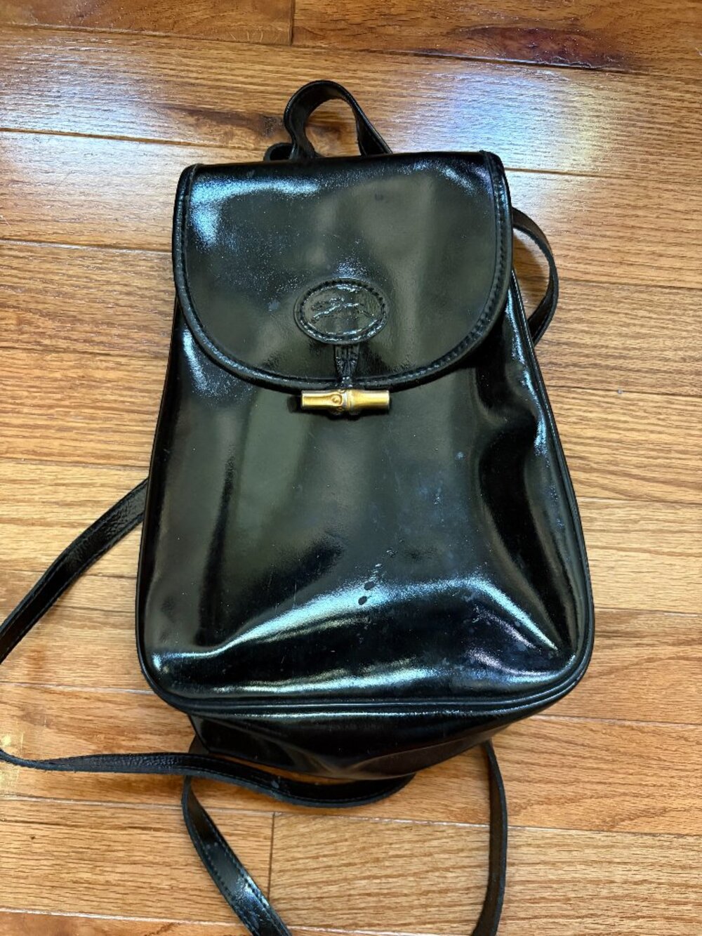 Longchamp Black Backpack purse
